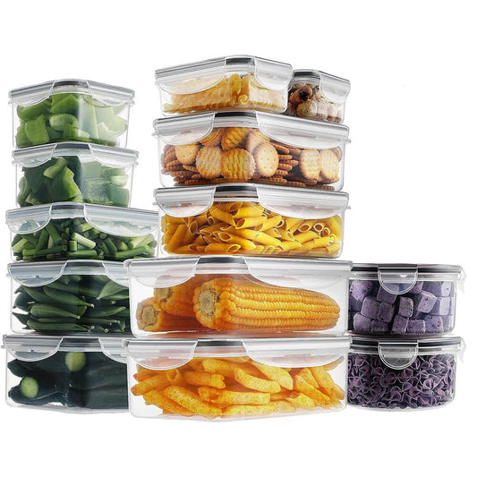 Set 24 piese recipiente plastic pentru păstrarea alimentelor - MMD NEXA