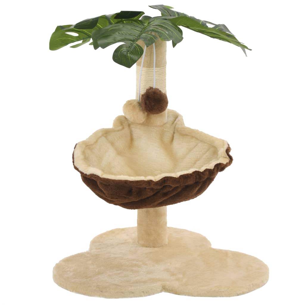 Cat Scratching Post with Sisal Scratching Bar 50 cm Beige and Brown - MMD NEXA