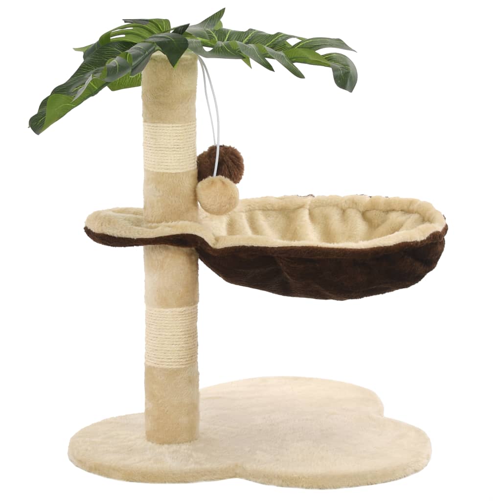 Cat Scratching Post with Sisal Scratching Bar 50 cm Beige and Brown - MMD NEXA