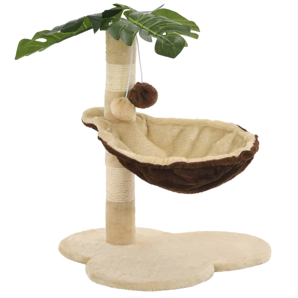 Cat Scratching Post with Sisal Scratching Bar 50 cm Beige and Brown - MMD NEXA
