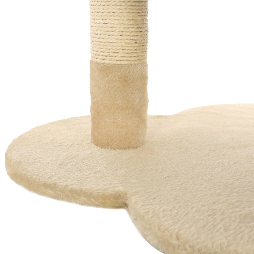 Cat Scratching Post with Sisal Scratching Bar 50 cm Beige and Brown - MMD NEXA