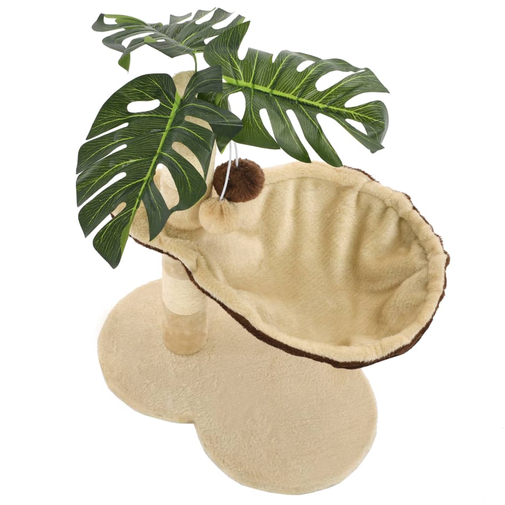 Cat Scratching Post with Sisal Scratching Bar 50 cm Beige and Brown - MMD NEXA