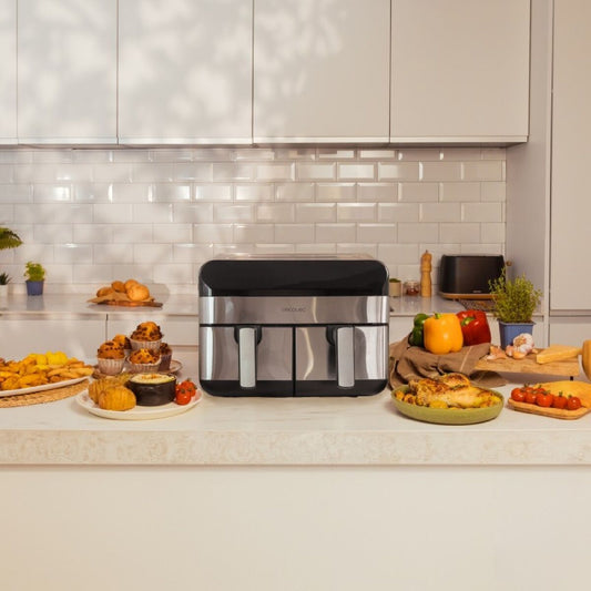 Cecotec Cecofry Advance 9000 Air Fryer 2800W 9L Dual Basket Inox | MMD NEXA - MMD NEXA