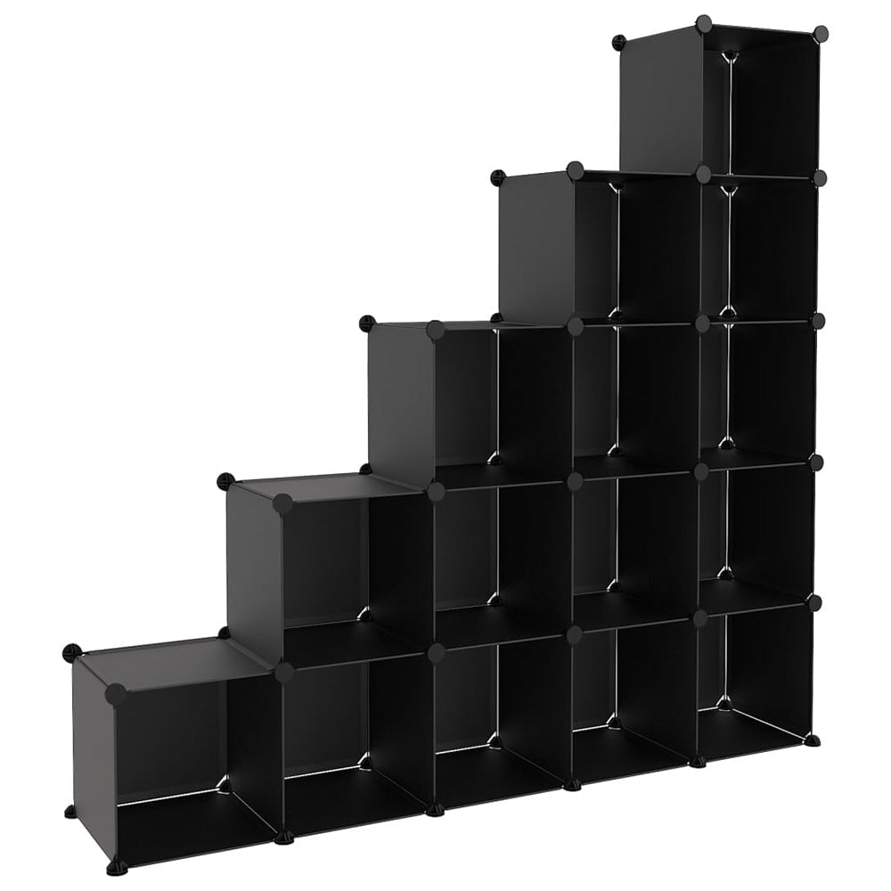 Cub Depozitare Variabil – Set 15 Bucăți, Negru | Organizare Modulară Inteligentă - MMD NEXA