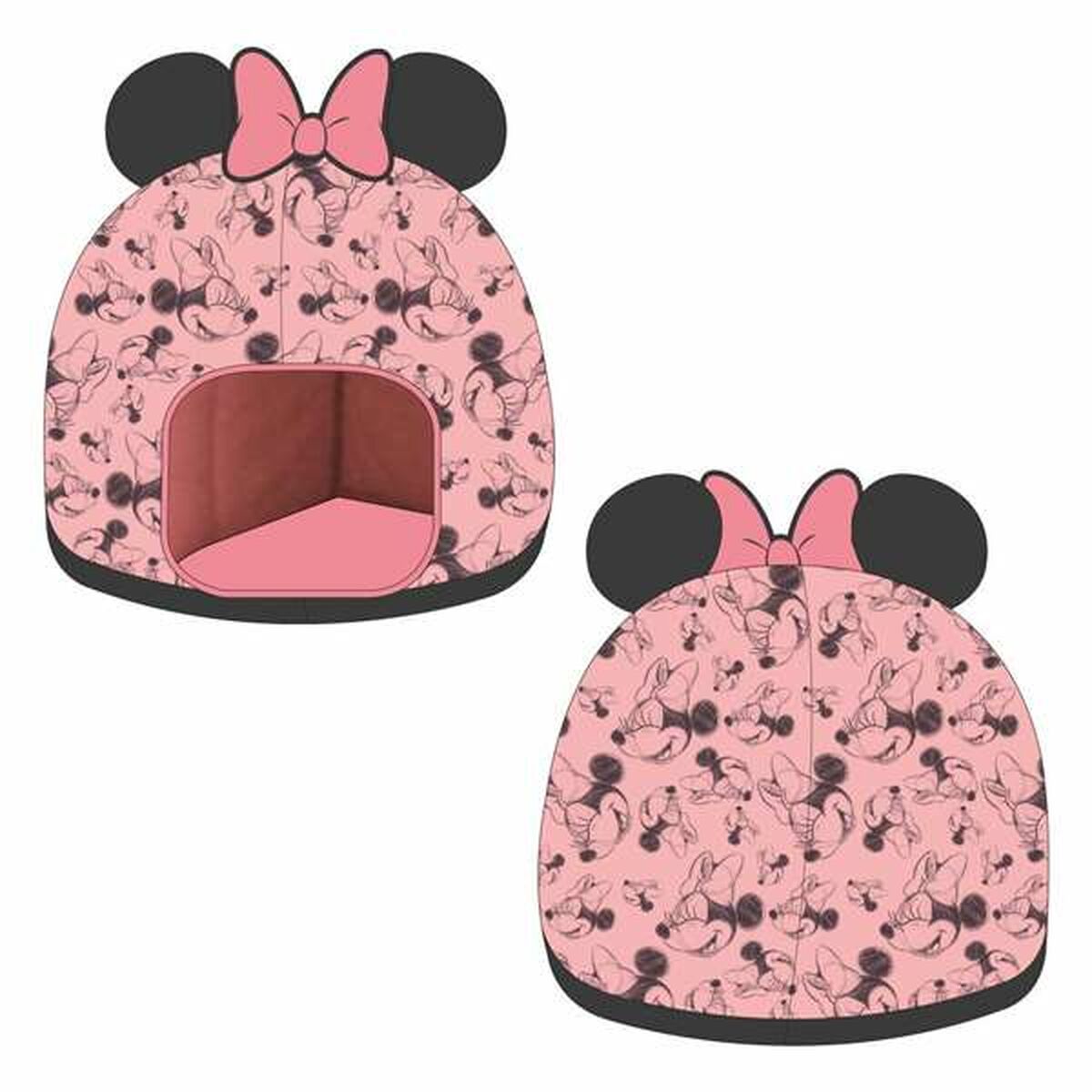 Dog Bed Minnie Mouse Black - MMD NEXA