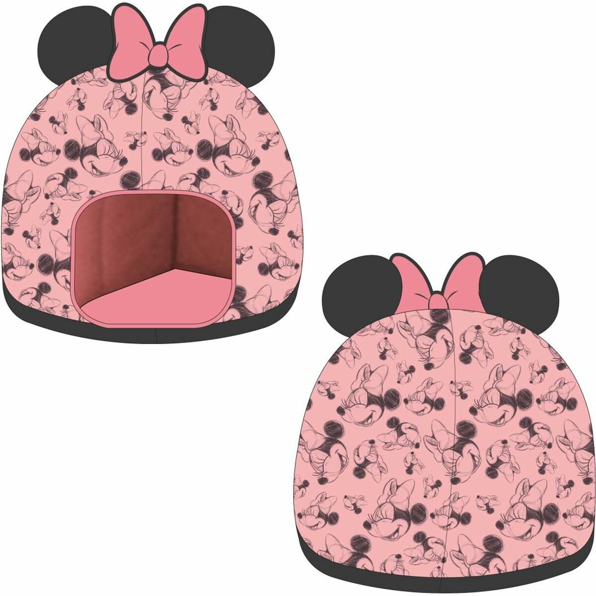Dog Bed Minnie Mouse Black - MMD NEXA