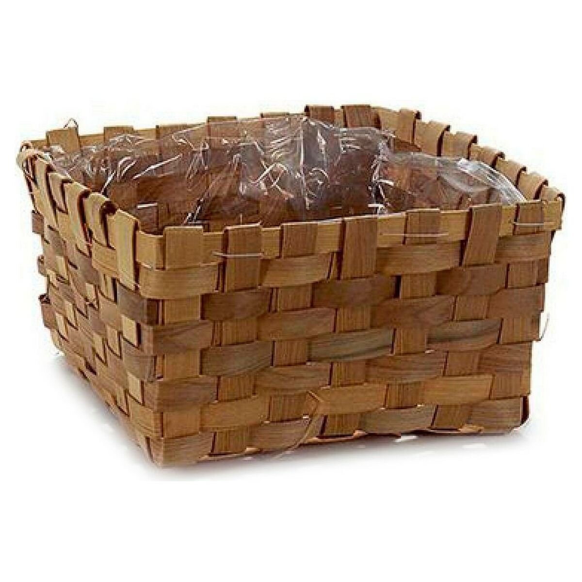 Ghiveci decorativ Ibergarden Brown Cane – design natural, 24x13x24 cm, ideal pentru plante de interior - MMD NEXA
