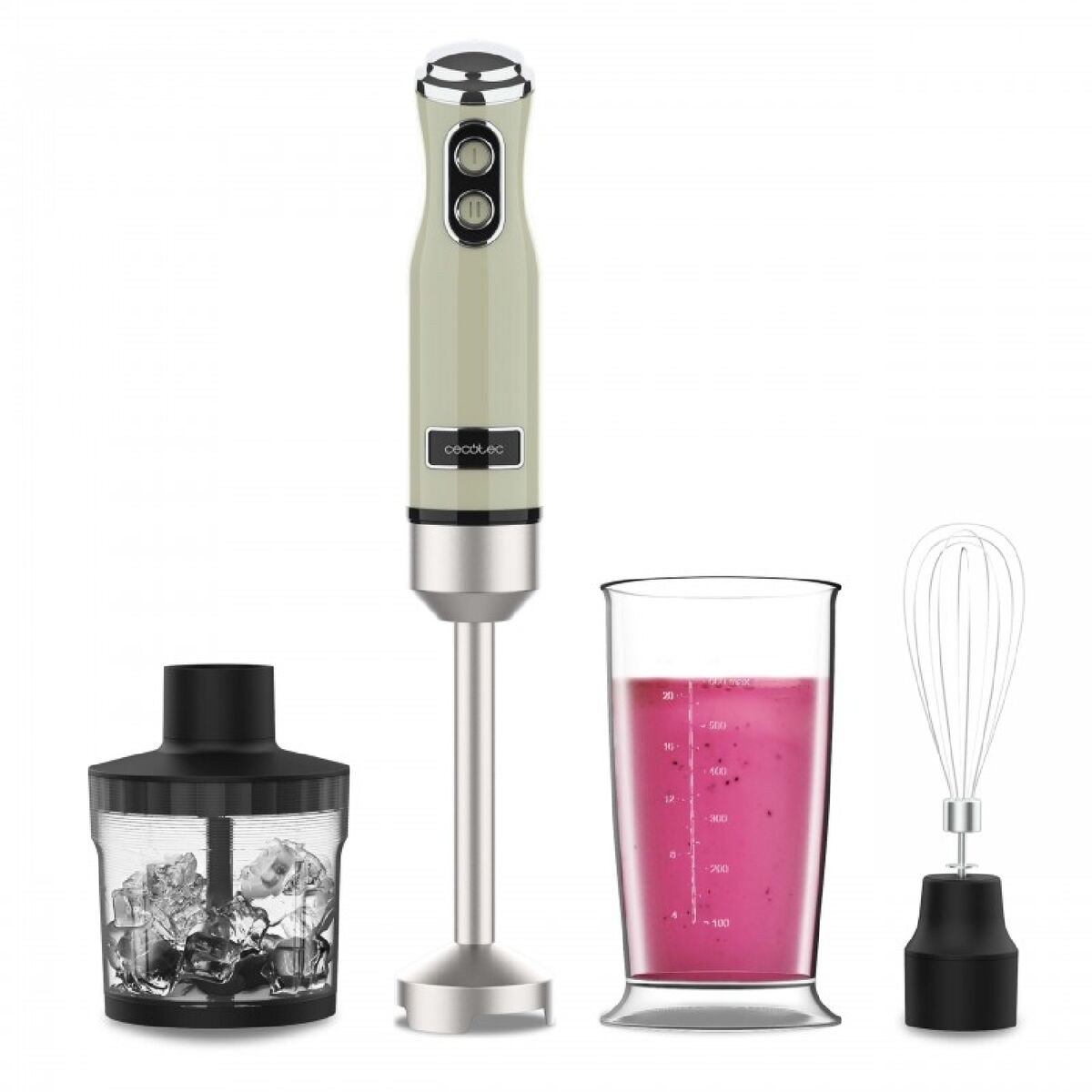 Hand - held Blender Cecotec RetroGreen 1200MAX Green - MMD NEXA
