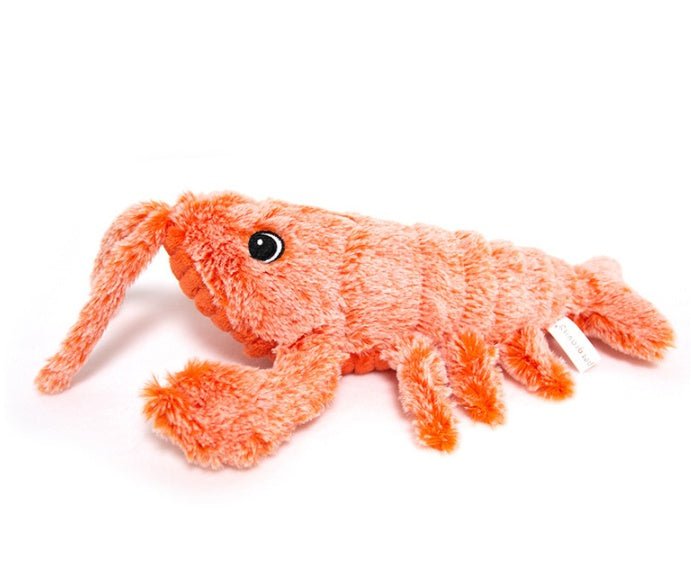 Jucărie Electrică pentru Pisici Tip Crevete/Lobster – Pluș Interactiv care Sare Singur, Reîncărcabilă USB - MMD NEXA