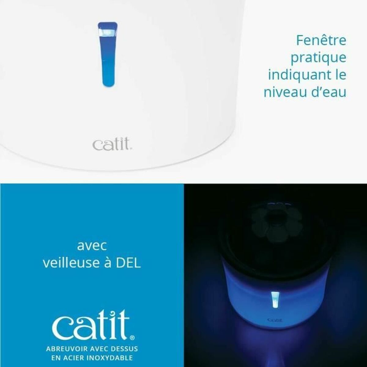 Pet Water Fountain Catit White Plastic/Stainless steel - MMD NEXA