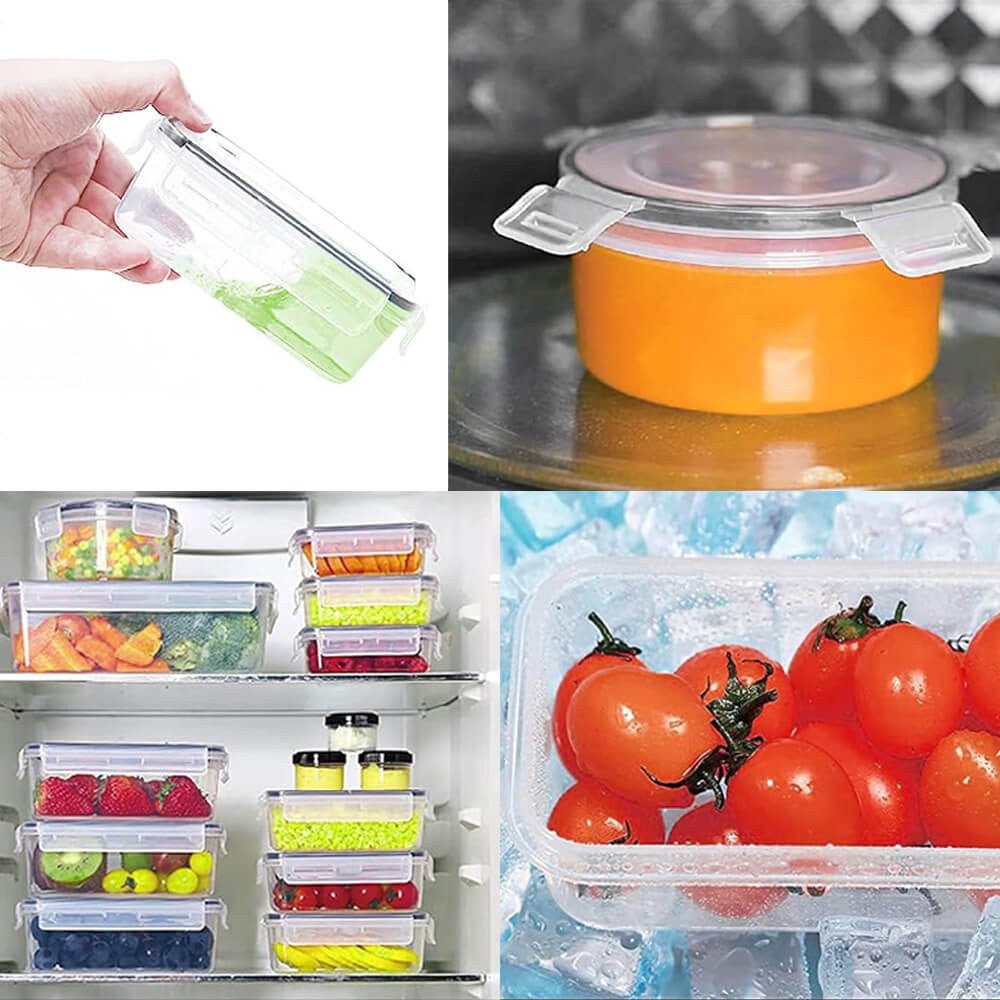 Set 24 piese recipiente plastic pentru păstrarea alimentelor - MMD NEXA