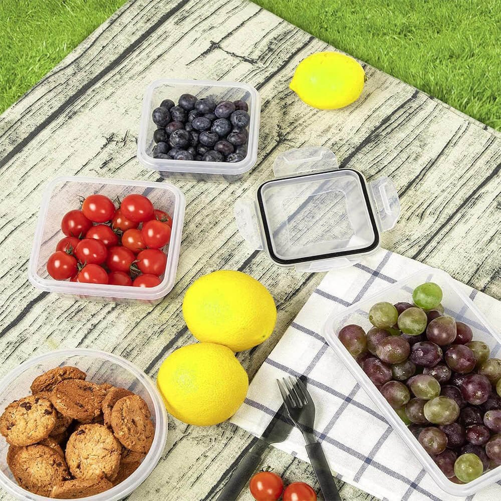 Set 24 piese recipiente plastic pentru păstrarea alimentelor - MMD NEXA