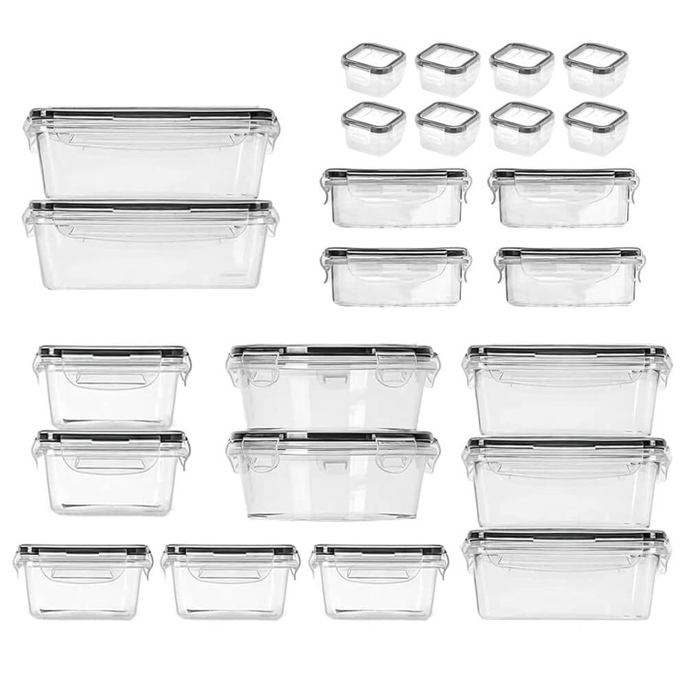 Set 24 piese recipiente plastic pentru păstrarea alimentelor - MMD NEXA
